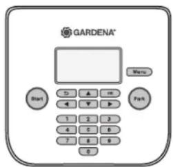 GARDENA® Start D1 A H ← Y → 1 2 3 4 E 6 7 8 9 0 Menu Park