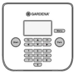GARDENA® Menu Start Dr A H ← Y ▶ 1 2 3 4 5 6 7 8 9 E