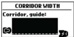CORRIDOR WIDTH Corridor, guide: