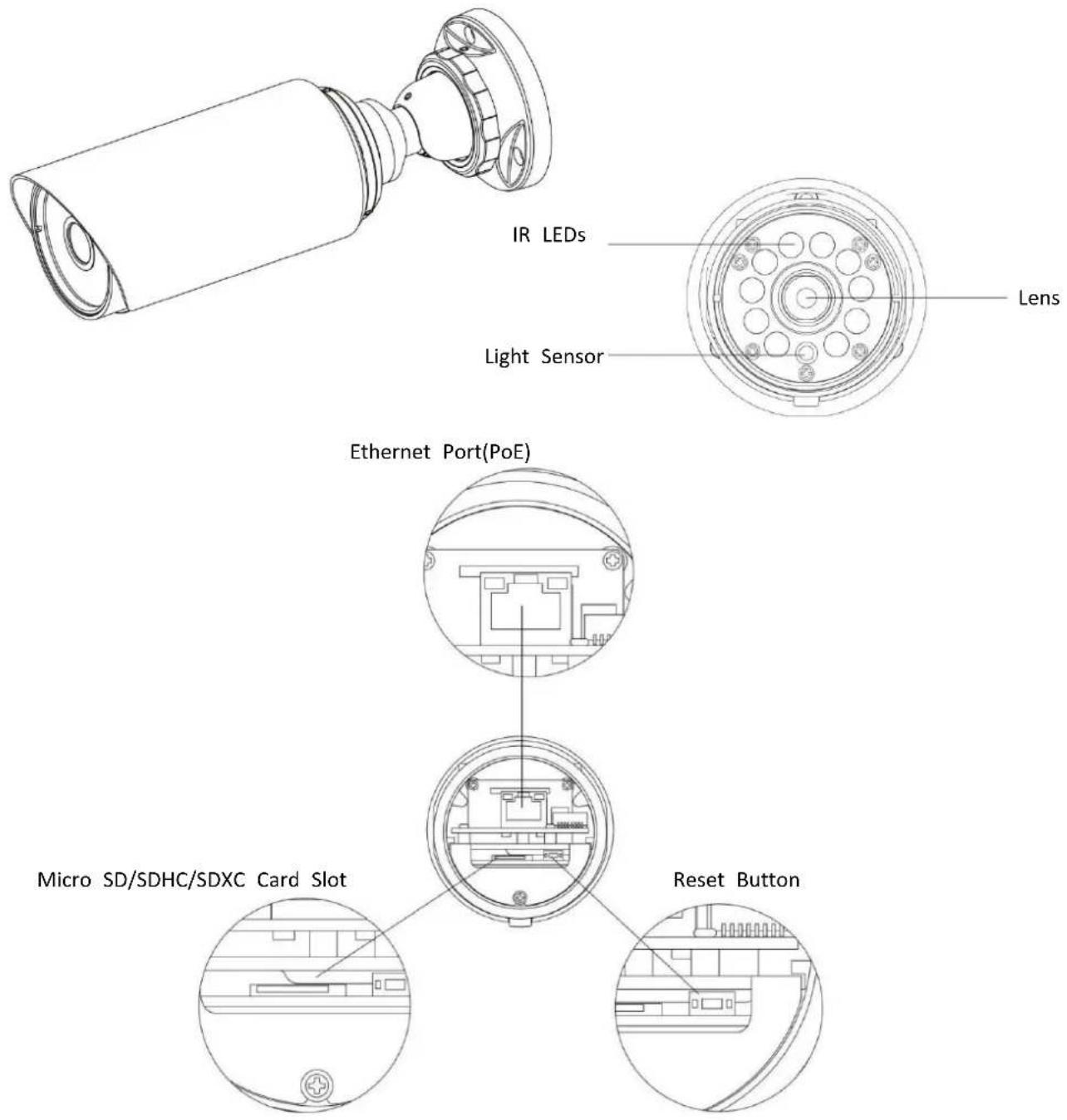 Milesight MS-C3567-FPNA - Mini Bullet Network Camera - 1