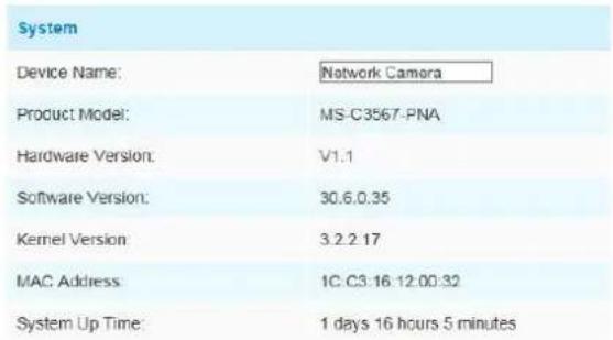 Milesight MS-C3567-FPNA - System - 1