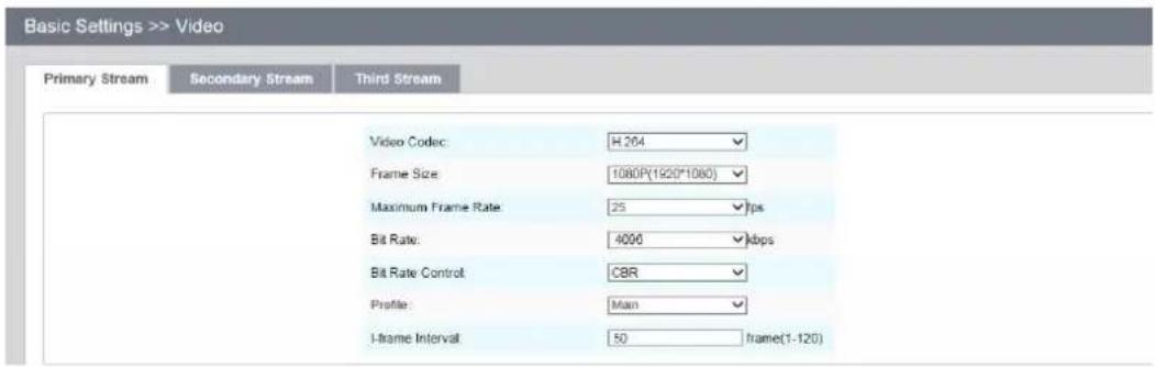 Milesight MS-C3567-FPNA - Primary Stream Settings - 1