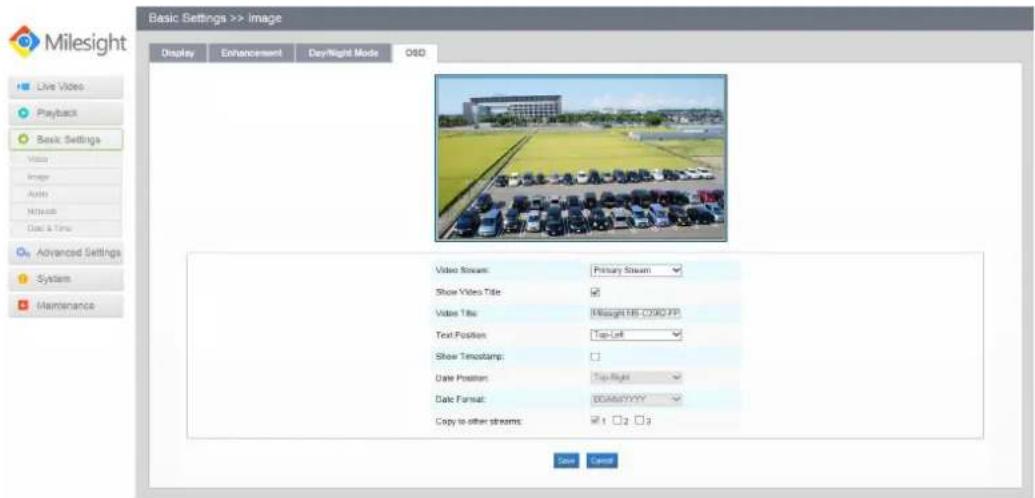 Milesight MS-C3567-FPNA - On Screen Display(OSD) - 1