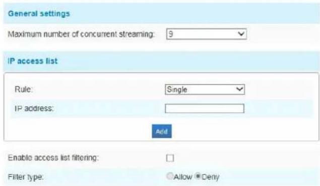 Milesight MS-C3567-FPNA - Access List - 1