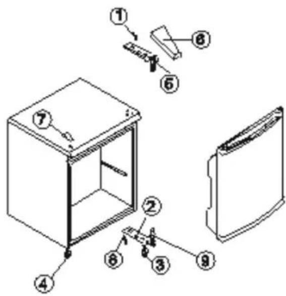 Nabo KB 462 - Wechsel des Türanschlages - 1