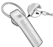 SAMSUNG WEP-650 - Charging the headset - 1