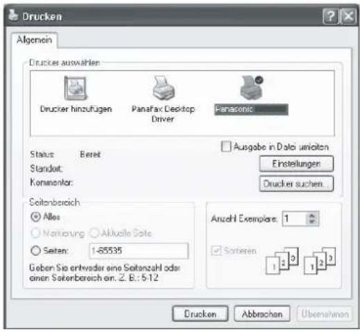 PANASONIC UF-5600 - Drucken aus Windows-Anwendungen - 1