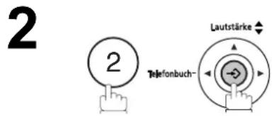 PANASONIC UF-5600 - Eingabe von Ziel-/Kurzwahlfnummern - 3