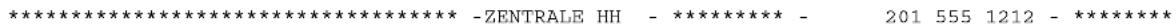 PANASONIC UF-5600 - Muster einer Abteilungscode-Liste (Ausdruck folgt auf die Fax-Parameterliste) - 3