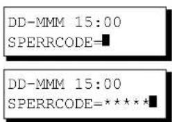 PANASONIC UF-5600 - Freigeben der Bedienung bei eingestelltem Fax-Sperrcode - 1