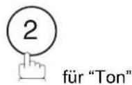 PANASONIC UF-5600 - Festlegen des Wahlverfahrens (nicht in Deutschland) - 11