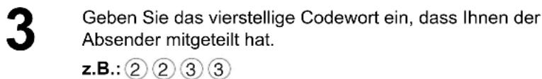 PANASONIC UF-5600 - Ausdrucken eines vertraulichen Dokumentes aus der Mailbox Ihres Gerätes - 4