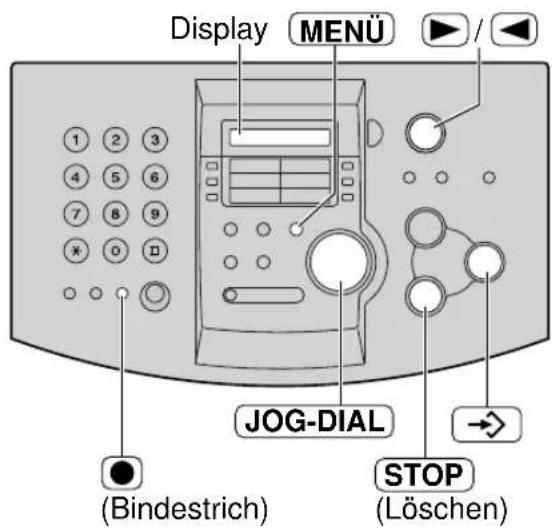 PANASONIC KX-FLM551G - Löschen einer Ziffer - 1