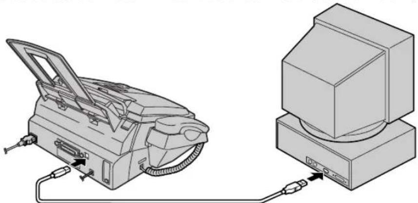 PANASONIC KX-FLM551G - Anschluss an den Computer - 2