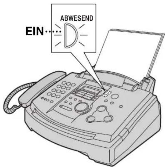 PANASONIC KX-FLM551G - Aktivieren des FAX-Modus - 1