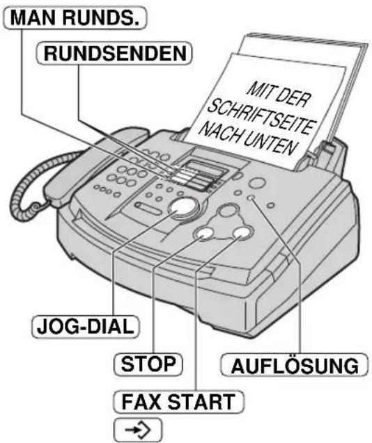 PANASONIC KX-FLM551G - Um die Rundsende-Einstellung aufzuheben - 2