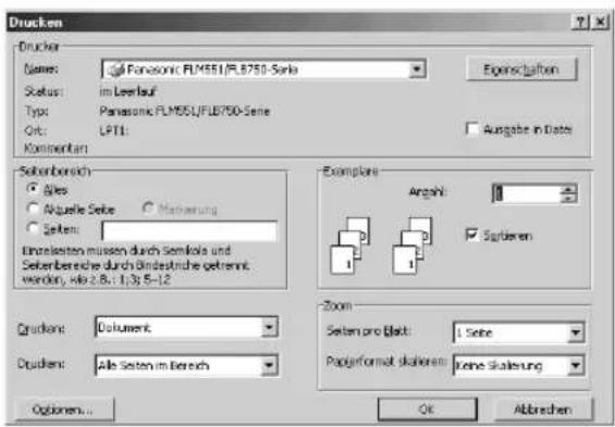 PANASONIC KX-FLM551G - Drucken aus Windows-Anwendungen - 1
