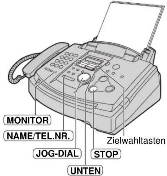 PANASONIC KX-FLM551G - Benutzung der Zielwahltasten - 1