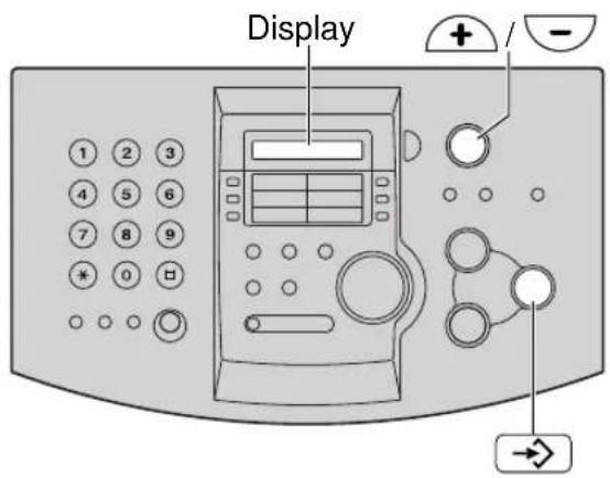 PANASONIC KX-FLM551G - Einstellen der MONITOR-Lautstärke - 1