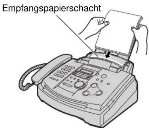 PANASONIC KX-FLM551G - Wenn das Empfangspapier nicht richtig eingezogen wurde (Fehleinzug) - 1