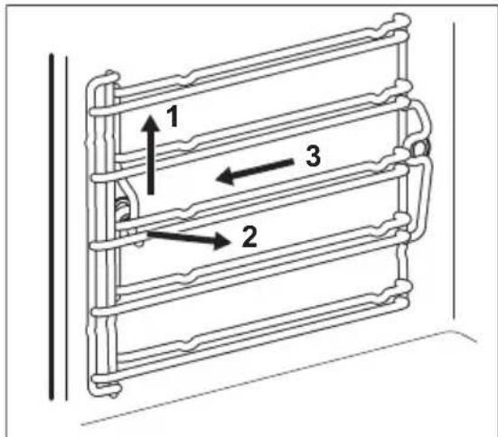 AEG BS835600W - Entfernen von Einhängegittern - 1