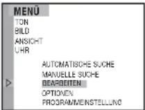 AEG CTV 652 - Einstellung Ihrer gespeicherten Programme - 3