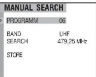 AEG CTV 652 - Manual tune up of programmes - 2