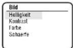 AEG CTV 579 - Einstellen der analogen Bildparameter - 1