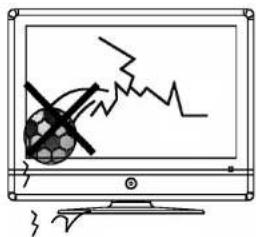 Illustration of a computer monitor displaying a broken egg with a lightning bolt and jagged lines, indicating a warning or alert scenario.