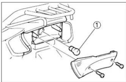 Technical diagram showing a mechanical assembly with labeled parts, including a numbered component.