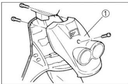 Technical diagram of a mechanical component with labeled parts and numbered annotation