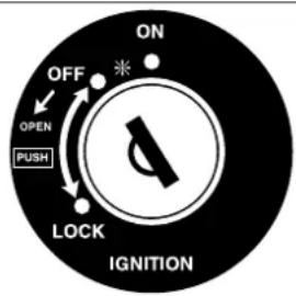 ON OFF OPEN PUSH LOCK IGNITION