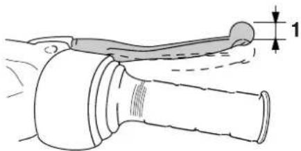 YAMAHA CW50E - Adjusting the front and rear brake lever free play - 1