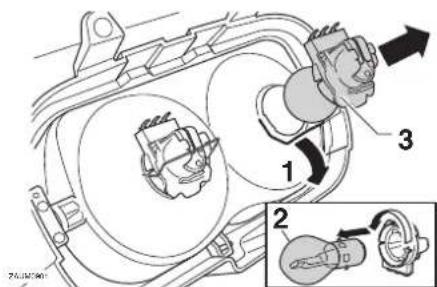 Technical diagram showing mechanical assembly with labeled parts and directional arrows indicating motion or movement