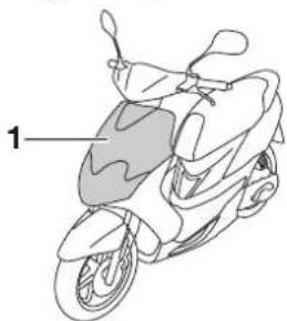 YAMAHA CS50 - Removing and installing the cowling and panel - 1