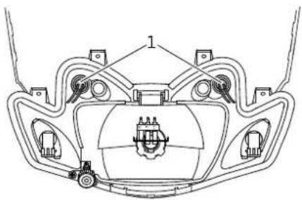 YAMAHA CS50 - Replacing an auxiliary light bulb - 1