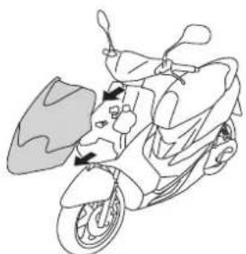 YAMAHA CS50 - To remove the cowling - 2