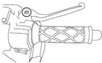 YAMAHA CS50 - Lubricating the front and rear brake levers - 1