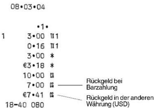 OLIVETTI ECR5500S - Einfache Registriervorgänge in lokaler Währung Einzelpostenverkauf und Rückgeldberechnung - 1