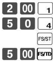 CASIO TK-7500 - "Food Stamp" mit fälligem Wechselgeld (Fortsetzung) - 1
