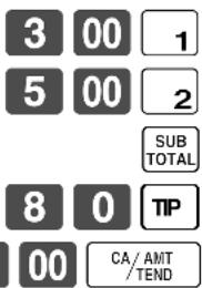 CASIO TK-7500 - Ohne fälliges Wechselgeld - 7