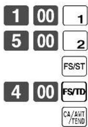 CASIO TK-7500 - Ohne fälliges Wechselgeld (Fortsetzung) - 2