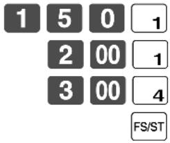 CASIO TK-7500 - "Food Stamp" mit fälligem Wechselgeld - 1