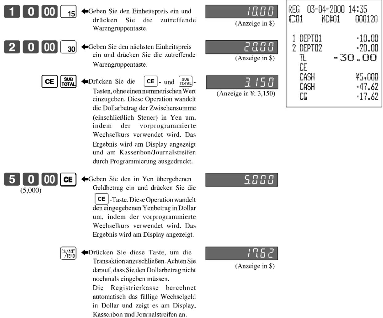 CASIO TK-7500 - BEDIENUNG DISPLAY KASSENBON - 1