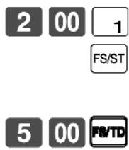 CASIO TK-7500 - "Food Stamp" mit fälligem Wechselgeld - 2