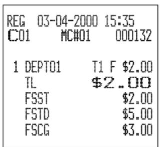 CASIO TK-7500 - "Food Stamp" mit fälligem Wechselgeld - 3