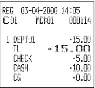 CASIO TK-7500 - Beispiel 2 - 3