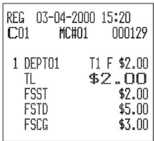 CASIO TK-6500 - "Food Stamp" mit fälligem Wechselgeld - 3