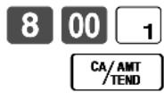 CASIO TK-6500 - Voreingestellter Übergabebetrag - 1