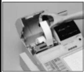 CASIO TK-6500 - Einsetzen des Kassenbonstreifens - 3